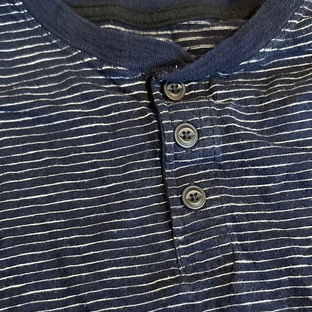 Old Navy Navy & Blue Boys Long Sleeve Hoodie and Striped Henley Set